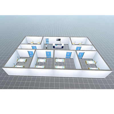 खरीदें Huuao ISO 8 Standard Medical Filling Machine Cleanroom Modular Clean Room Solution online manufacture