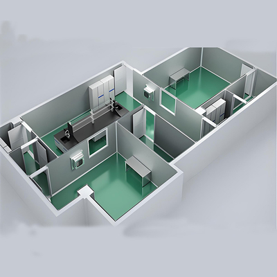 खरीदें Huuao ISO1-ISO8 Modular Cleanroom for Pharmaceutical Clean Room Partitions 50/75mm Thickness Z Lock EPS Sandwich Panel Cleanroom projects online manufacture