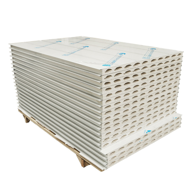 खरीदें Huaao Fireproof Waterproof Aging Resistant Deformable and Easy Splicing of Magnesium Sulfide Purification Color Steel Sandwich Panel online manufacture