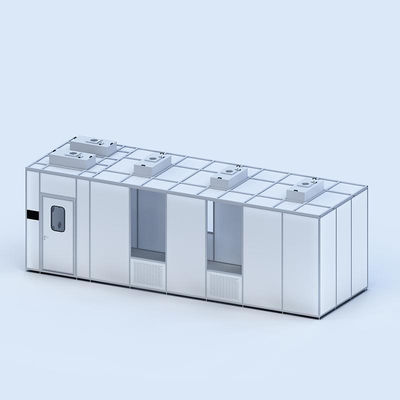 खरीदें Huuao प्रोफेशनल हाई क्वालिटी आईएसओ 7 8 9 मॉड्यूलर फैक्ट्री पार्टीशन वॉल पैनल डस्ट फ्री पोर्टेबल क्लीन रूम online manufacture