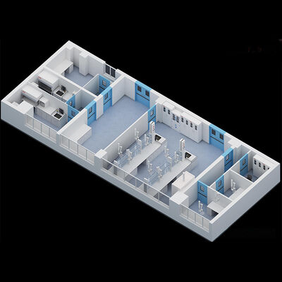 HUAAO पॉलीयूरेथेन कोर अग्निरोधक हल्के पर्यावरण के अनुकूल न्यूनतम अस्पताल स्वच्छ कक्ष धूल सफाई सैंडविच पैनल कार्यशाला